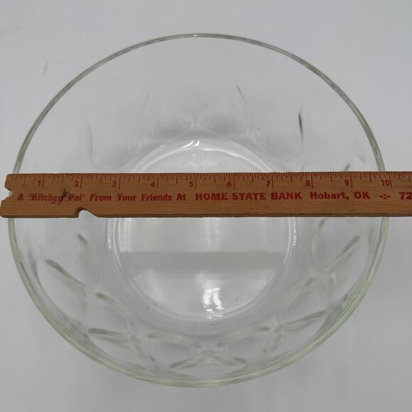 Vintage Pyrex Bowl Teardrop Thumbprint 10" Serving or Mixing - Picture 4 of 6